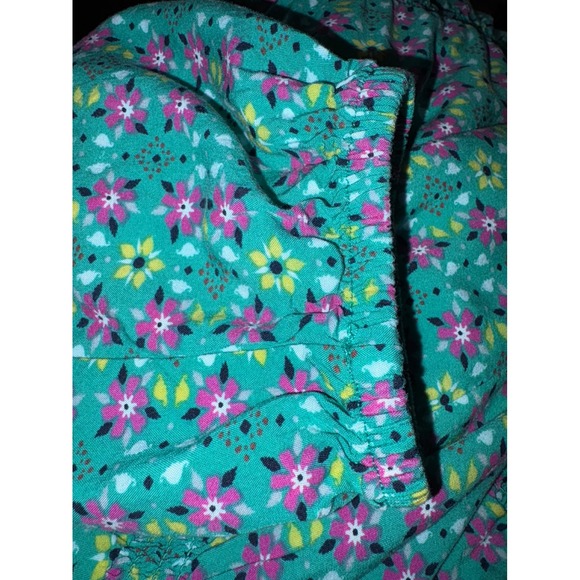 Matilda Jane Floral Print Dress Smocked Waist Tiered Long Sleeve Green Size S - Picture 3 of 5